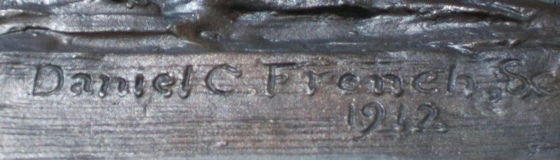 Abraham Lincoln Memorial Sculptor's Mark. Click for full size. Abraham Lincoln Memorial Sculptor's Mark image. Click for full size.