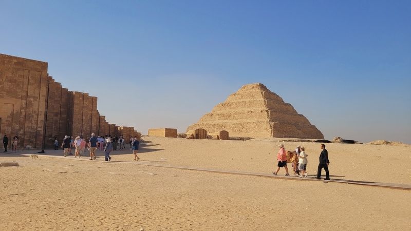 The view of the Step Pyramid and Complex image. Click for full size.