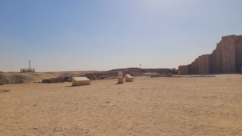 The view of the Step Pyramid Complex and Marker image. Click for full size.