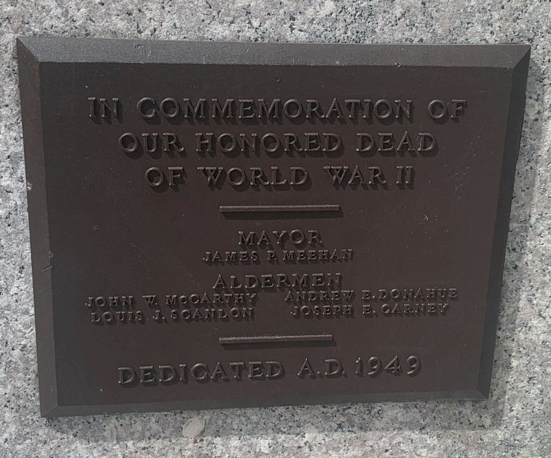 Our Honored Dead Of World War II Marker image. Click for full size.