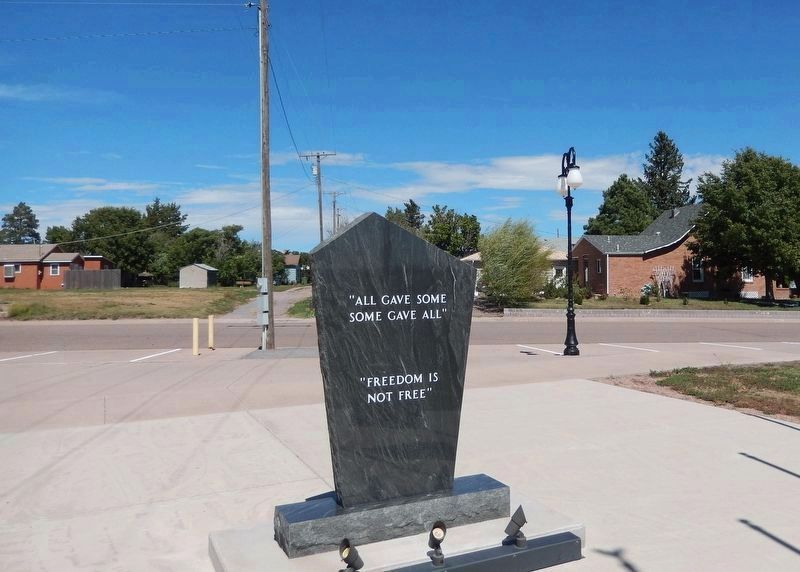 Cheyenne County Veterans Memorial<br>(<i>south side</i>) image. Click for full size.