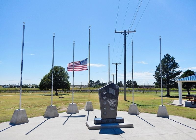 Cheyenne County Veterans Memorial image. Click for full size.