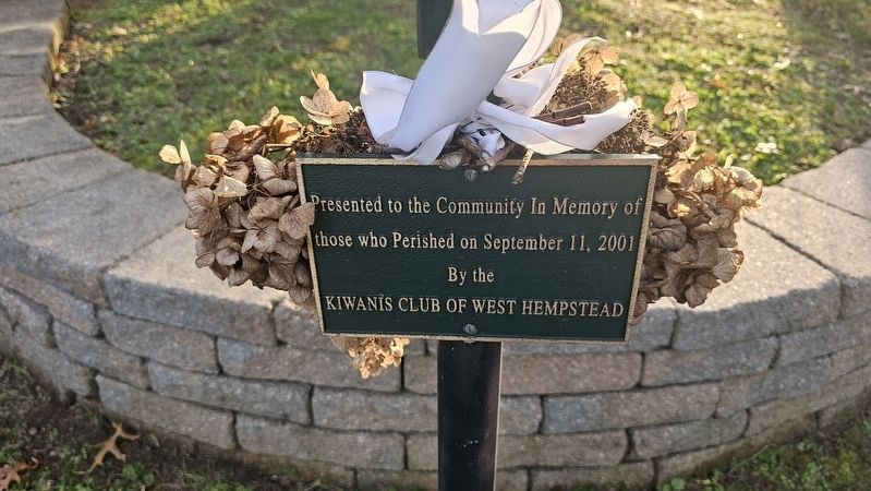 September 11, 2001 Marker image. Click for full size.