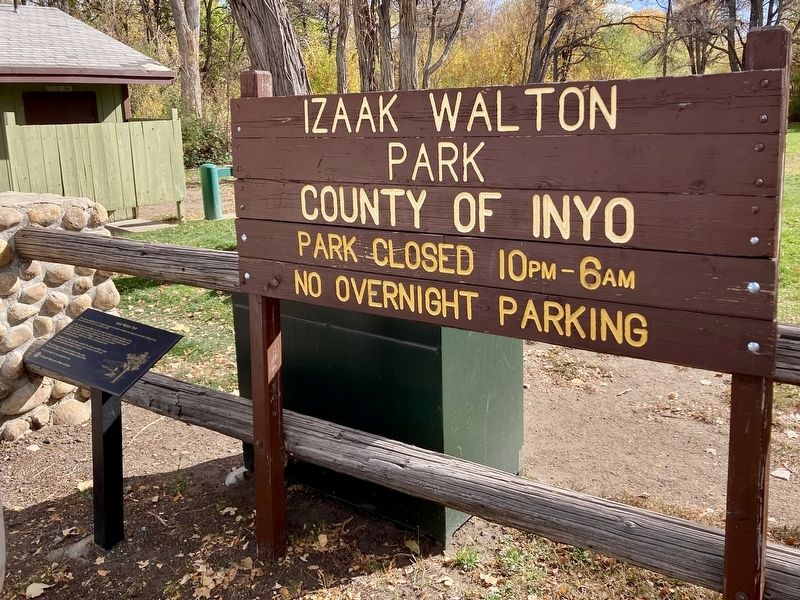 Izaak Walton Park Marker. Click for full size. Izaak Walton Park Marker image. Click for full size.