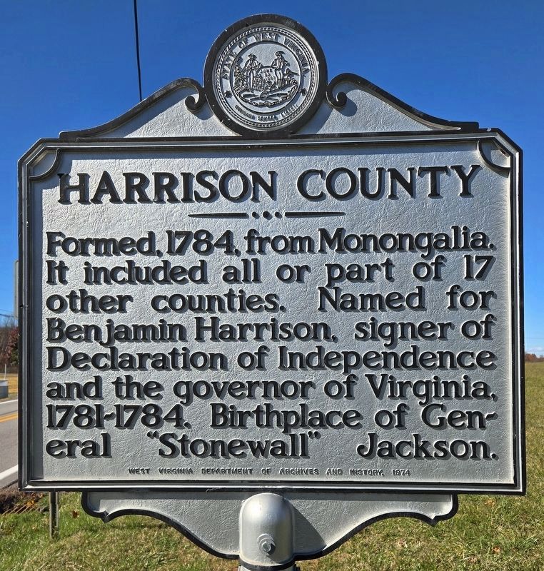 Harrison County / Taylor County Marker. Click for full size. Harrison County / Taylor County Marker image. Click for full size.
