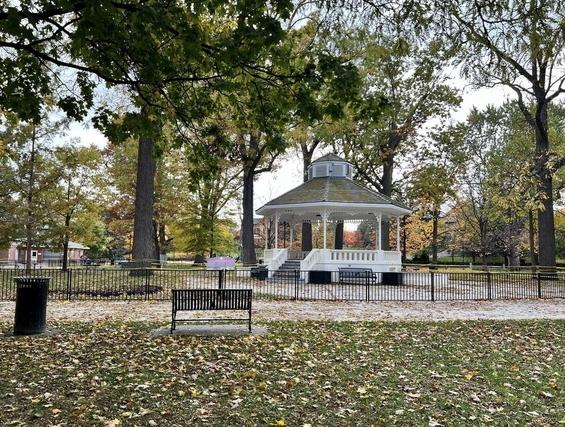 Gage Park Bandstand Marker image. Click for full size.
