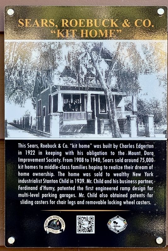 Sears, Roebuck & Co. �Kit Home� Marker image. Click for full size.