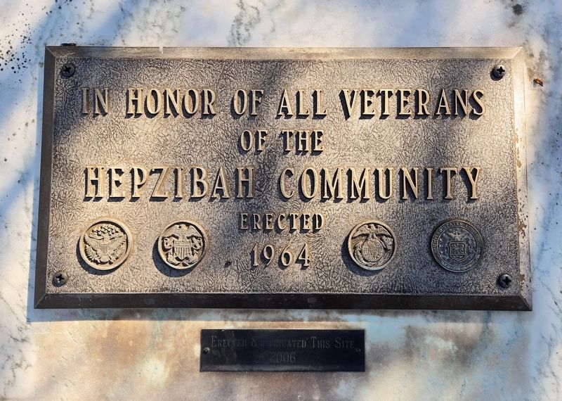Hepzibah Community Veterans Memorial image. Click for full size.