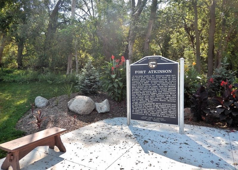 Fort Atkinson Marker. Click for full size. Fort Atkinson Marker image. Click for full size.