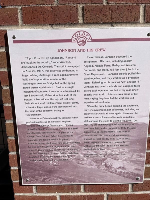 Johnson and His Crew Marker image. Click for full size.