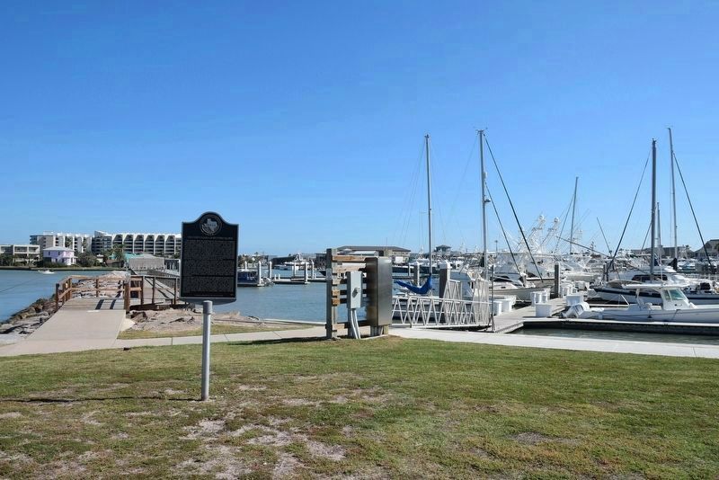 U.S. Coast Guard on Mustang Island Marker - New Replacement Marker image. Click for full size.