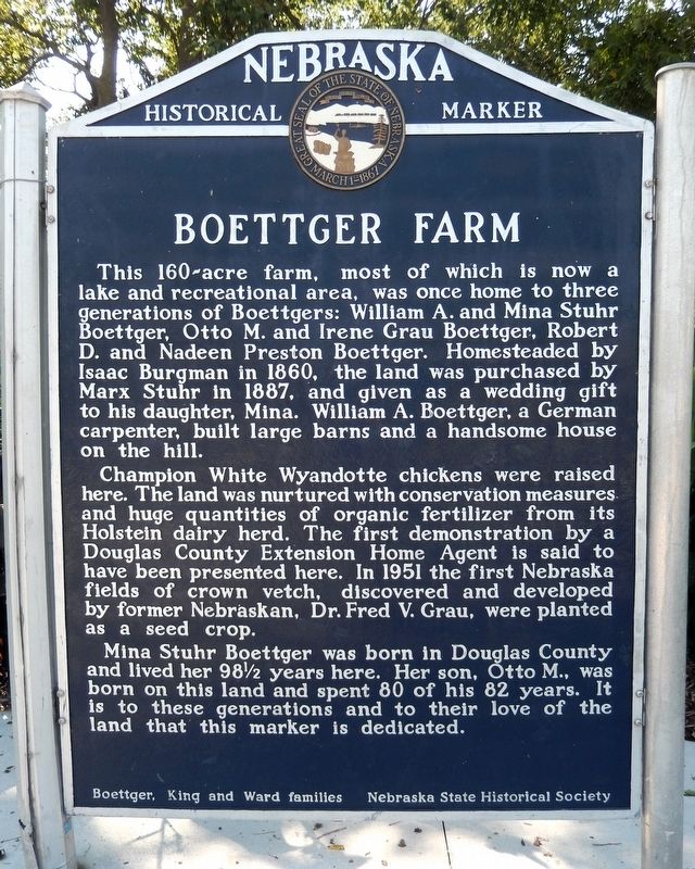 Boettger Farm Marker image. Click for full size.