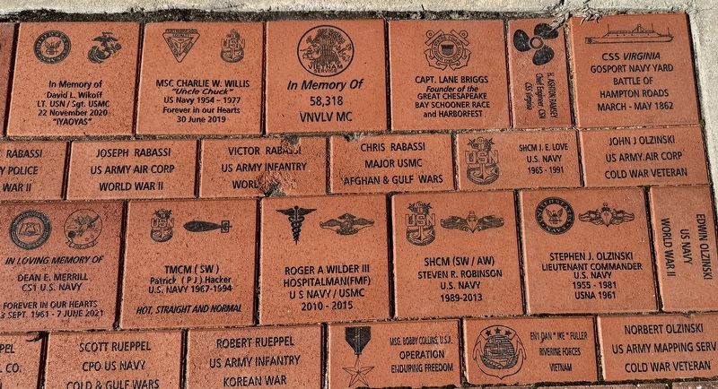 Veterans Memorial Bricks image. Click for full size.