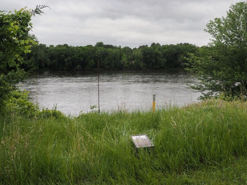 Relaxing on the River Marker overlooking the Mississippi River. Click for full size. Relaxing on the River Marker overlooking the Mississippi River image. Click for full size.