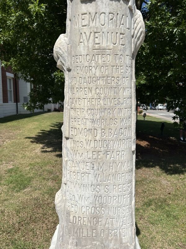 Warren County World War I Memorial image. Click for full size.