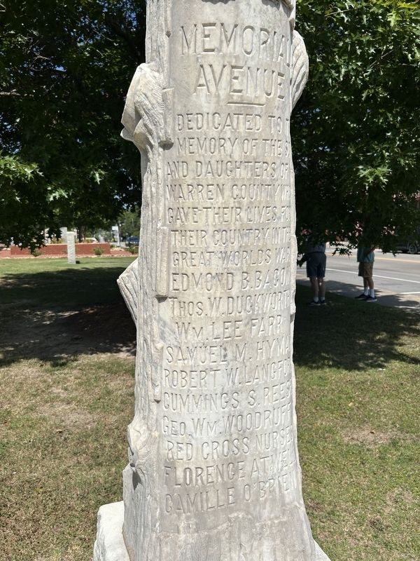 Warren County World War I Memorial image. Click for full size.