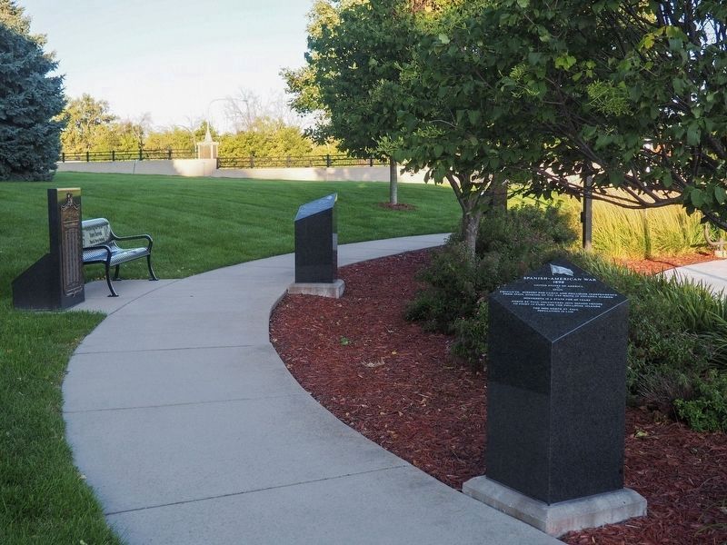 World War I Marker (center, background) at the North St. Paul Veterans Memorial image. Click for full size.