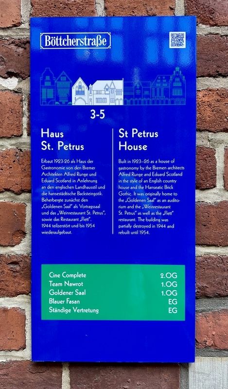 Haus St. Petrus / St Petrus House Marker image. Click for full size.