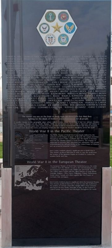 Kern County World War II Veterans Memorial. Click for full size. Kern County World War II Veterans Memorial image. Click for full size.