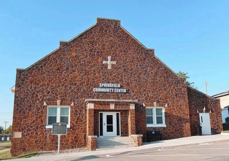 Springfield Community Hall (<i>south/front elevation</i>) image. Click for full size.