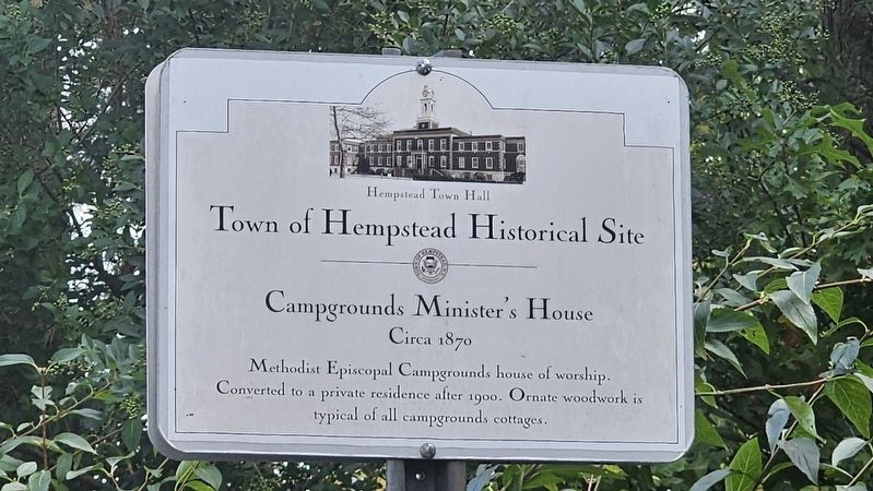 Campgrounds Minister’s House Marker. Click for more information. Campgrounds Minister’s House Marker image. Click for more information.