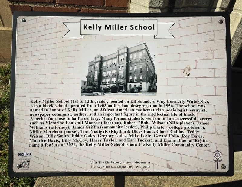 Kelly Miller School Marker image. Click for full size.