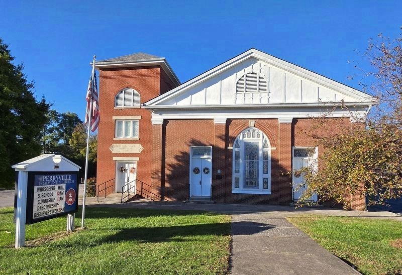 The Perryville Methodist Church Marker. Click for full size. The Perryville Methodist Church Marker image. Click for full size.