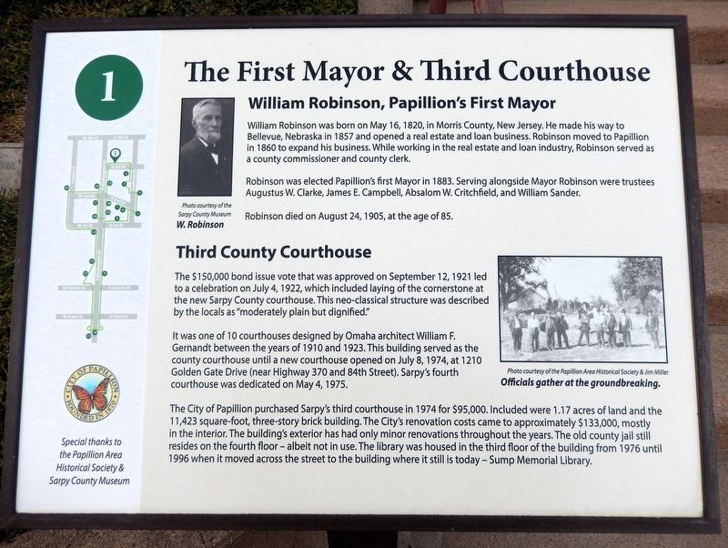 The First Mayor & Third Courthouse Marker. Click for full size. The First Mayor & Third Courthouse Marker image. Click for full size.