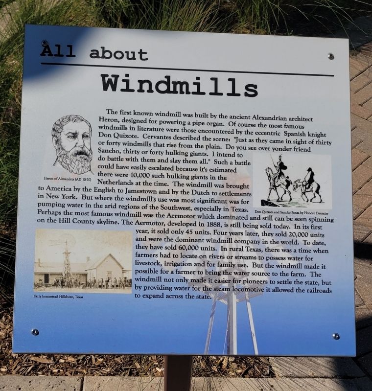 All about Windmills Marker image. Click for full size.