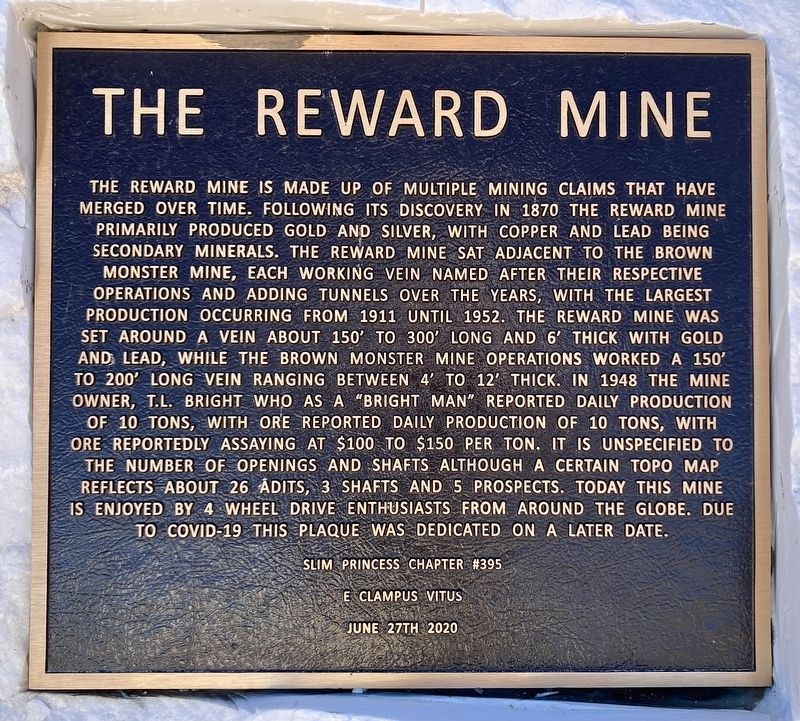 Reward Mine Marker. Click for full size. Reward Mine Marker image. Click for full size.