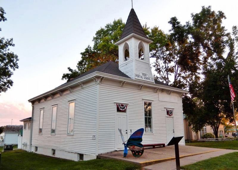 Portal School (<i>northeast elevation</i>). Click for full size. Portal School (<i>northeast elevation</i>) image. Click for full size.
