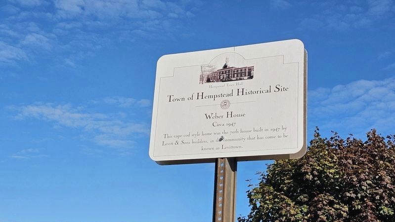 Weber House Marker image. Click for more information.