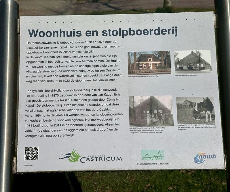 Woonhuis en Stolpboerderij / House and Farmhouse Marker image. Click for full size.