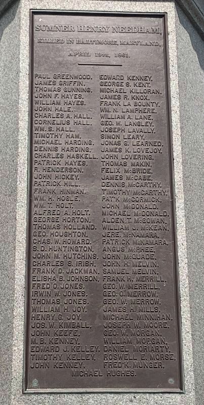 Plaque of Names image. Click for full size.