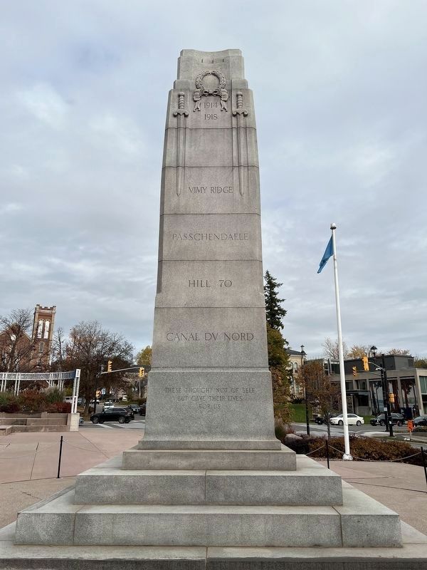 Brampton Cenotaph. Click for full size. Brampton Cenotaph image. Click for full size.