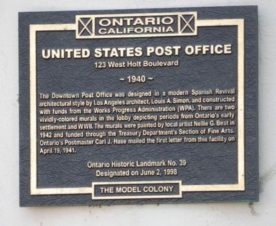United States Post Office Marker. Click for full size. United States Post Office Marker image. Click for full size.