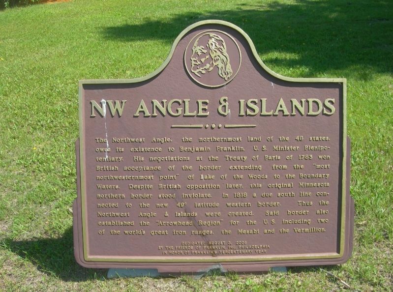 NW Angle & Islands Marker. Click for full size. NW Angle & Islands Marker image. Click for full size.