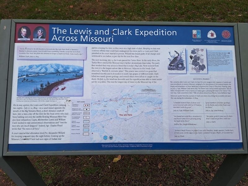 The Lewis and Clark Expedition Across Missouri Marker. Click for full size. The Lewis and Clark Expedition Across Missouri Marker image. Click for full size.