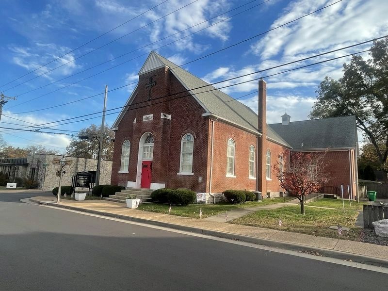 Holy Lutheran Church Marker, view SE image. Click for full size.