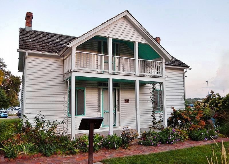 The Sautter House (<i>west/front elevation</i>). Click for full size. The Sautter House (<i>west/front elevation</i>) image. Click for full size.