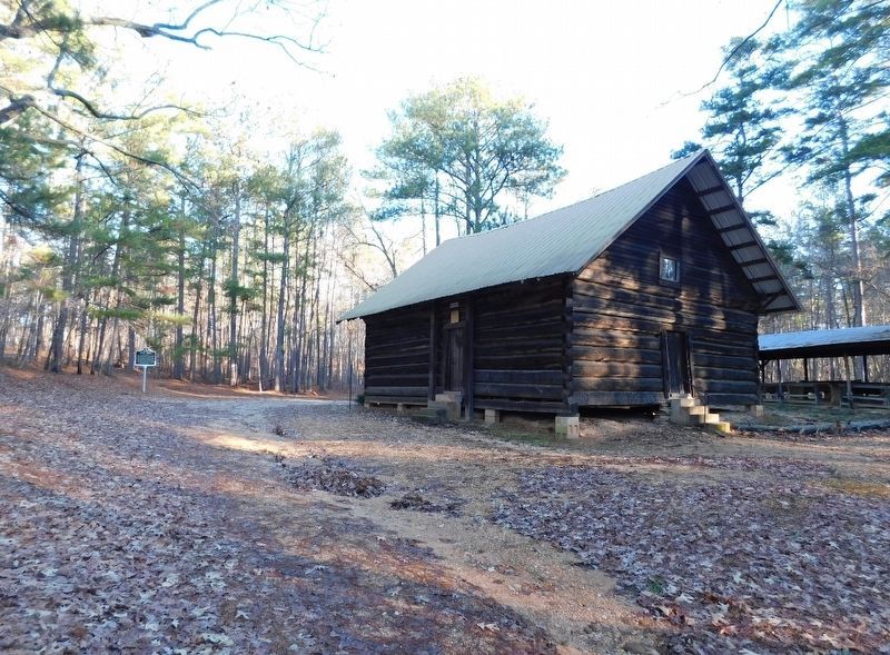 Shoal Creek Baptist Church and Marker image. Click for full size.