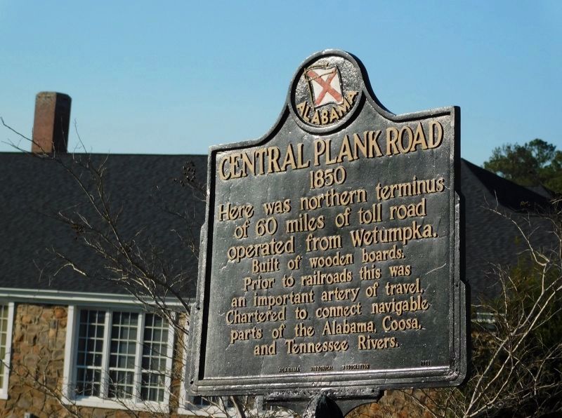 Central Plank Road Marker. Click for full size. Central Plank Road Marker image. Click for full size.