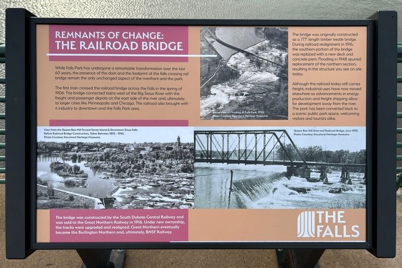 Remnants of Change: The Railroad Bridge Marker image. Click for full size.