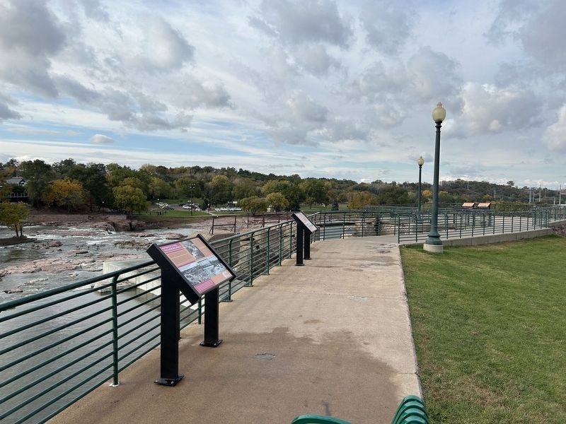 Remnants of Change: The Railroad Bridge Marker (left) image. Click for full size.