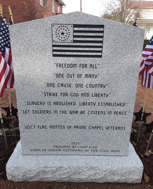 United States Colored Troops Monument (back) image. Click for full size.