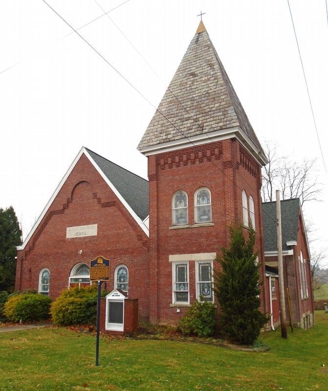 Payne Chapel AME Church and Marker image. Click for full size.