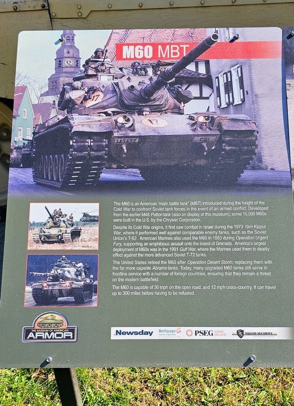 M60 MBT Marker image. Click for full size.
