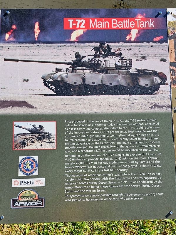 T-72 Main Battle Tank Marker image. Click for full size.