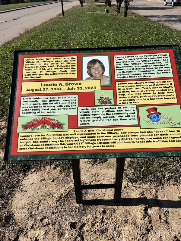 Laurie A. Brown Marker. Click for full size. Laurie A. Brown Marker image. Click for full size.