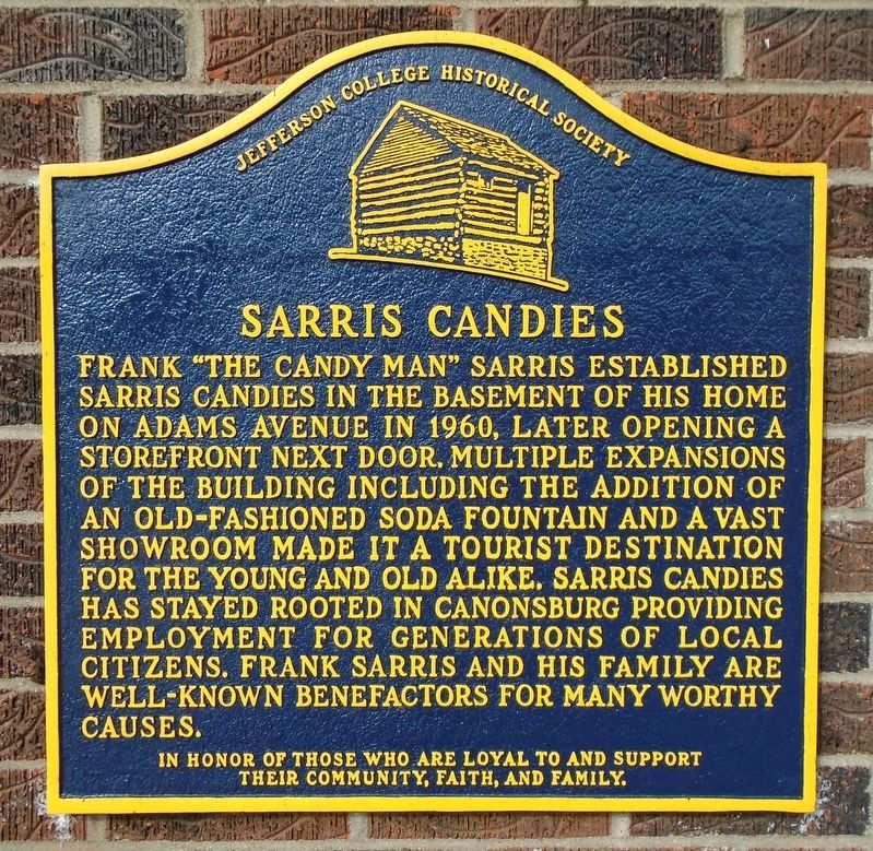 Sarris Candies Marker. Click for full size. Sarris Candies Marker image. Click for full size.